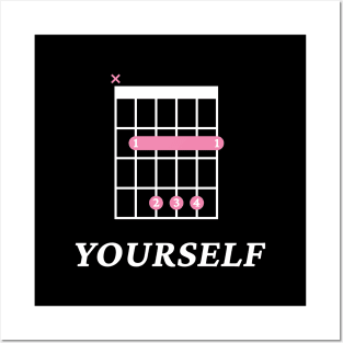 B Yourself B Guitar Chord Tab Dark Theme Posters and Art